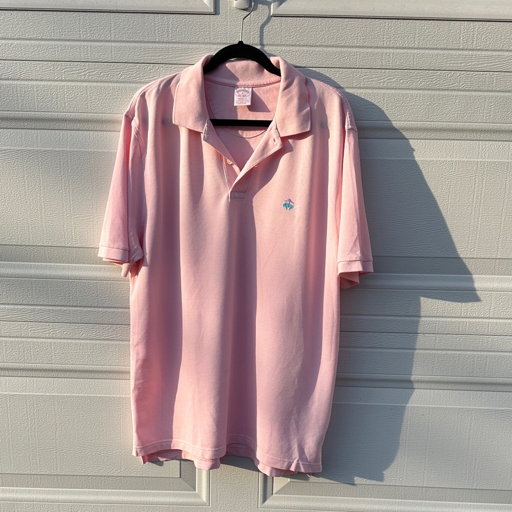 Brand New! Brooks Brothers Men’s Light Pink Polo Shirt - XL